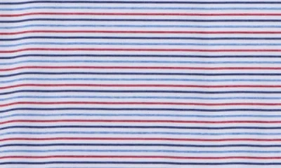 Vineyard Vines Stripe Sankaty Short Sleeve Performance Polo In Blue