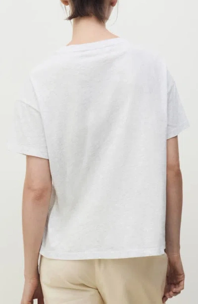 Mango Cotton Crewneck T-shirt In Neutral