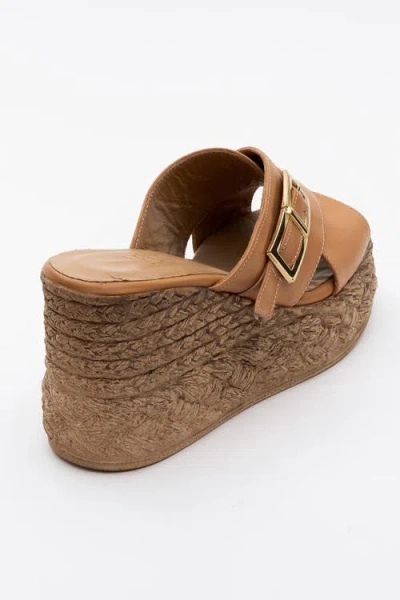 Forever & Always Shoes Palmas Leather Platform Sandal