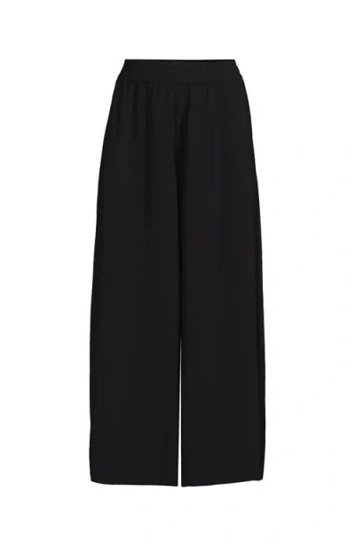 Lands' End Creaseless High Rise Palazzo Crop Pants