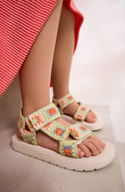 Next Kids' Crochet Trekker Sandal In Multi
