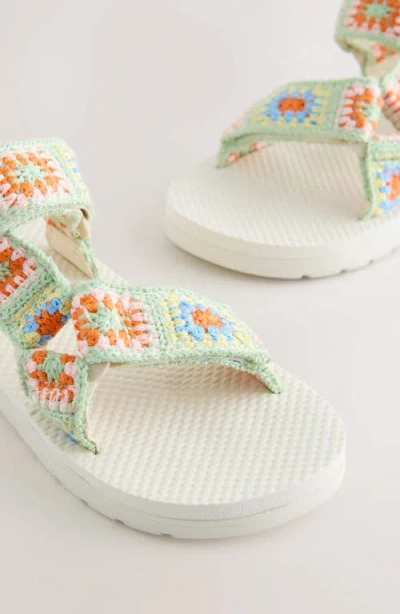 Next Kids' Crochet Trekker Sandal In Multi