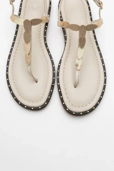 Forever & Always Shoes Marea Leather Flat Sandal