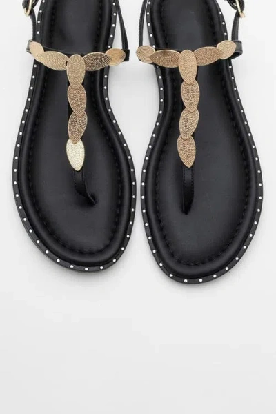 Forever & Always Shoes Marea Leather Flat Sandal
