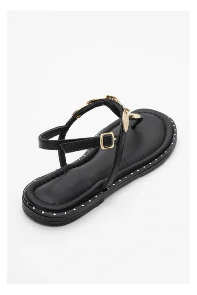 Forever & Always Shoes Marea Leather Flat Sandal