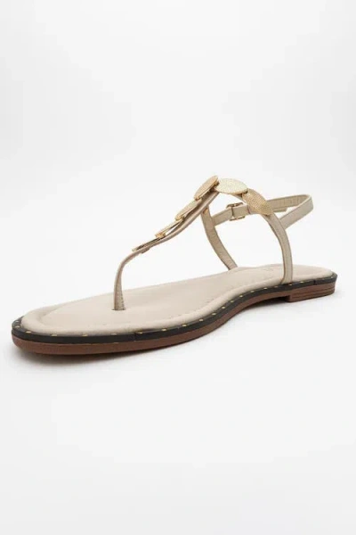 Forever & Always Shoes Marea Leather Flat Sandal