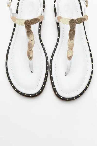 Forever & Always Shoes Marea Leather Flat Sandal