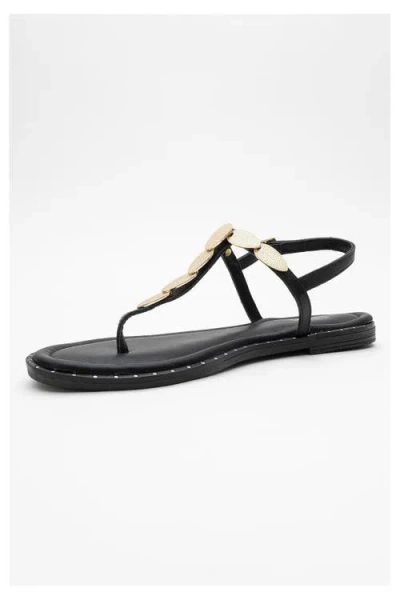 Forever & Always Shoes Marea Leather Flat Sandal