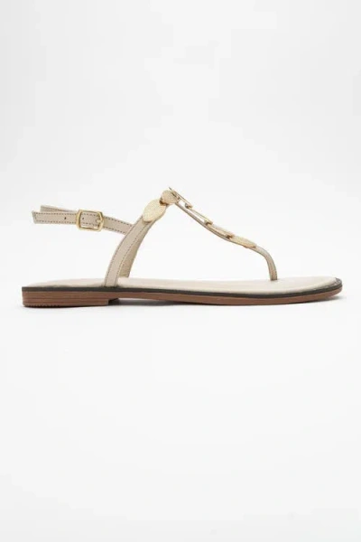Forever & Always Shoes Marea Leather Flat Sandal