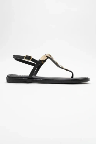 Forever & Always Shoes Marea Leather Flat Sandal