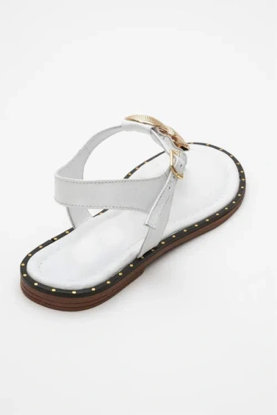 Forever & Always Shoes Marea Leather Flat Sandal