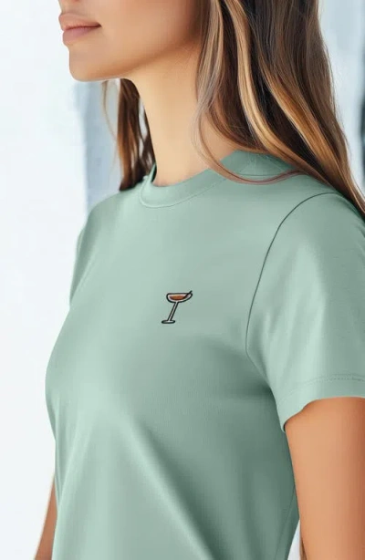 DALIX DALIX WOMENS ESPRESSO MARTINI JERSEY RELAXED TEE 