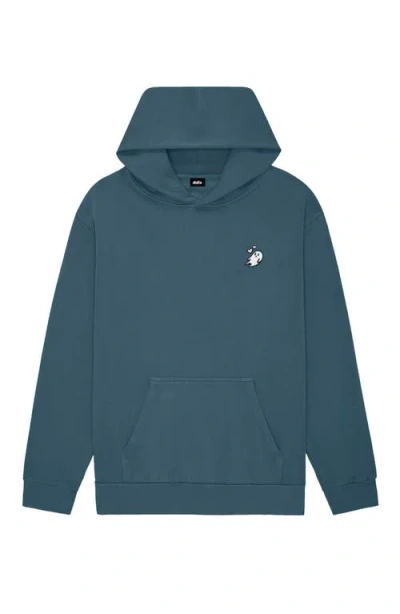Dalix Womens Heartly Ghost Midweight Fleece Relaxed Hooded Sweatshirt