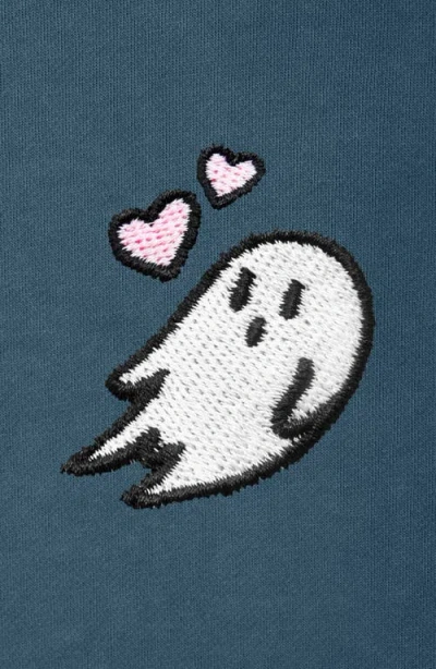 Dalix Womens Heartly Ghost Midweight Fleece Relaxed Hooded Sweatshirt