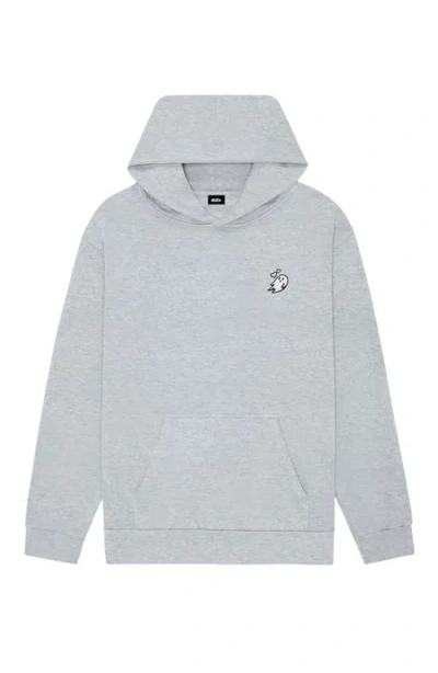 Dalix Womens Heartly Ghost Midweight Fleece Relaxed Hooded Sweatshirt