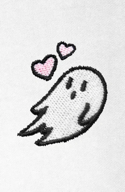 Dalix Womens Heartly Ghost Midweight Fleece Relaxed Hooded Sweatshirt