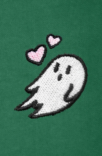 Dalix Womens Heartly Ghost Midweight Fleece Relaxed Hooded Sweatshirt