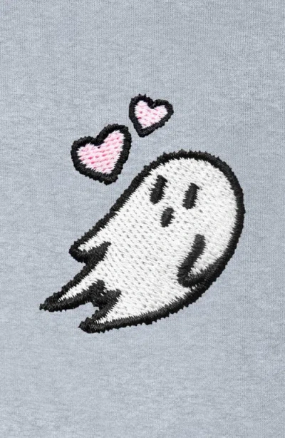 Dalix Womens Heartly Ghost Midweight Fleece Relaxed Hooded Sweatshirt