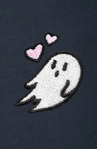 Dalix Womens Heartly Ghost Midweight Fleece Relaxed Hooded Sweatshirt