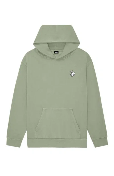 Dalix Womens Heartly Ghost Midweight Fleece Relaxed Hooded Sweatshirt