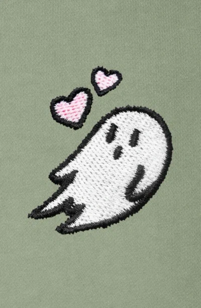 Dalix Womens Heartly Ghost Midweight Fleece Relaxed Hooded Sweatshirt