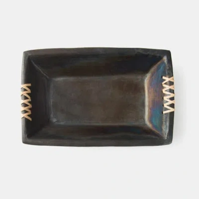 Mela Artisans Longpi Black Clay Serving Plater