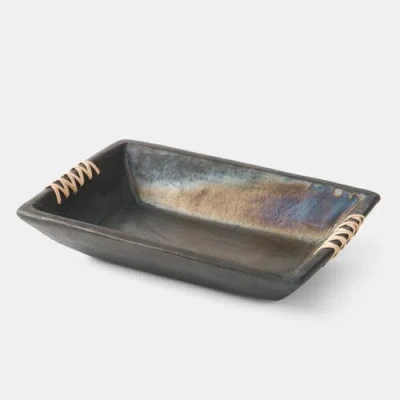 Mela Artisans Longpi Black Clay Serving Plater