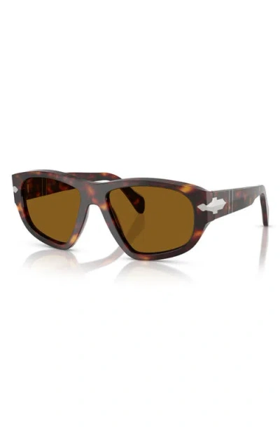 Persol Oversize-frame Sunglasses In Brown