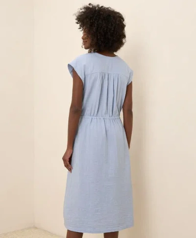 Pact Organic Cotton Coastal Double Gauze Tie Waist Midi Dress