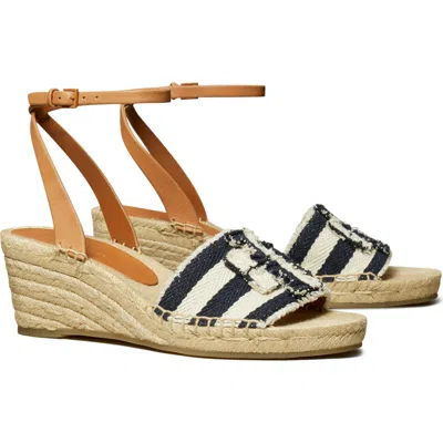 Tory Burch Ines Ankle Strap Espadrille Platform Wedge Sandal