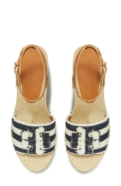 Tory Burch Ines Ankle Strap Espadrille Platform Wedge Sandal
