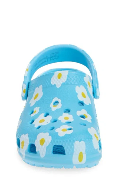 Crocs Toddler Classic Daisy Clog In Blue