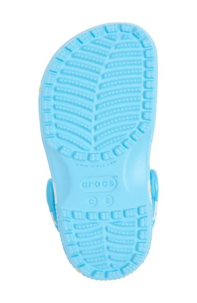 Crocs Toddler Classic Daisy Clog In Blue