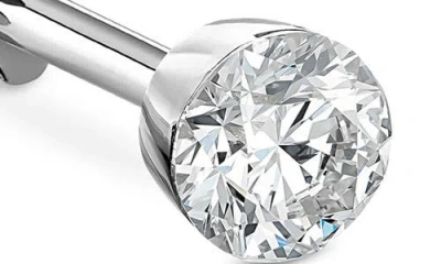 Maria Tash Invisible Diamond Threaded Stud Earring In Multi