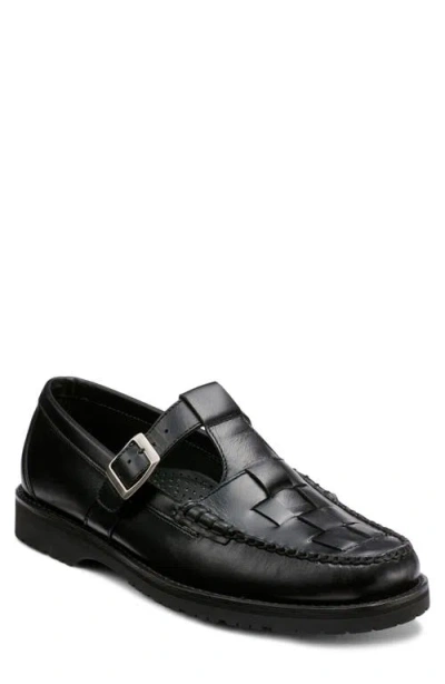 G.h.bass Fisherman Mini Lug Smooth Leather Weejun In Black