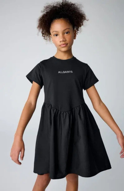 Smallsaints By Allsaints Kids' Embroidered Logo Cotton T-shirt Dress