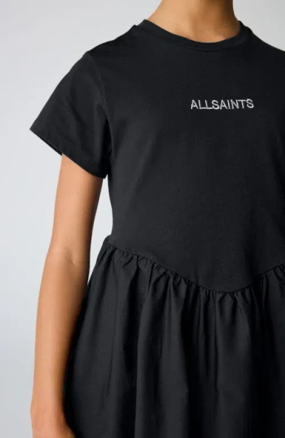 Smallsaints By Allsaints Kids' Embroidered Logo Cotton T-shirt Dress
