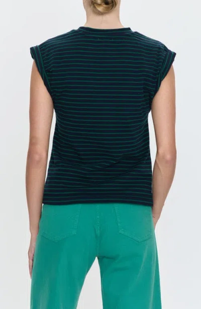 Pistola Olivia Stripe Cotton Muscle T-shirt