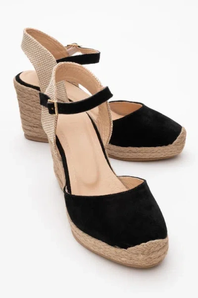Forever & Always Shoes Sinta Suede Leather Platform Espadrille