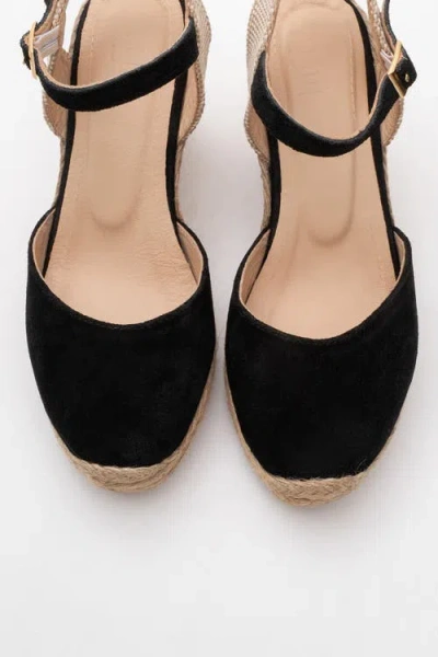 Forever & Always Shoes Sinta Suede Leather Platform Espadrille