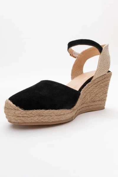 Forever & Always Shoes Sinta Suede Leather Platform Espadrille