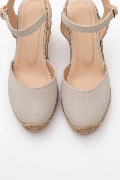 Forever & Always Shoes Sinta Suede Leather Platform Espadrille