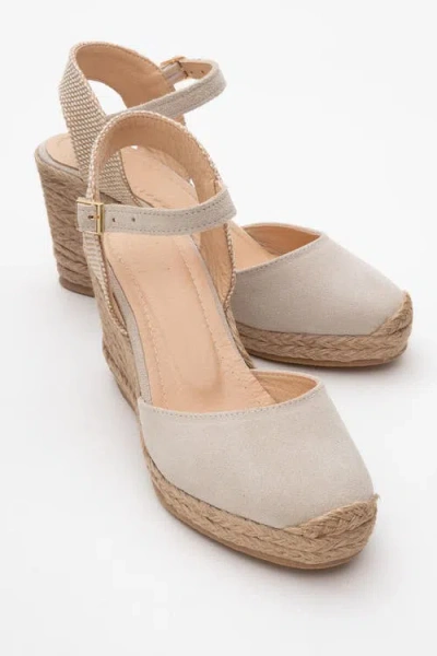 Forever & Always Shoes Sinta Suede Leather Platform Espadrille