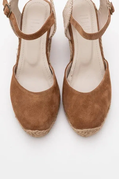 Forever & Always Shoes Sinta Suede Leather Platform Espadrille
