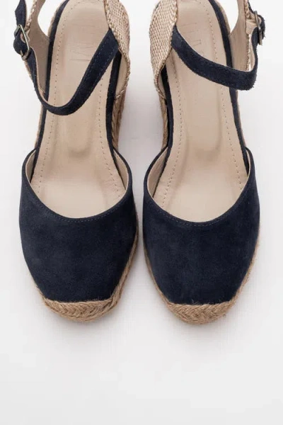 Forever & Always Shoes Sinta Suede Leather Platform Espadrille