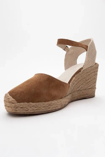 Forever & Always Shoes Sinta Suede Leather Platform Espadrille