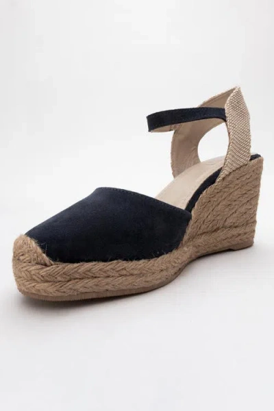 Forever & Always Shoes Sinta Suede Leather Platform Espadrille