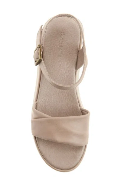 Chocolat Blu Elly Ankle Strap Platform Wedge Sandal
