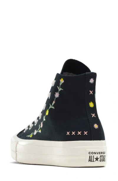 Converse Chuck Taylor® All Star® Embroidered Lift High Top Platform Sneaker