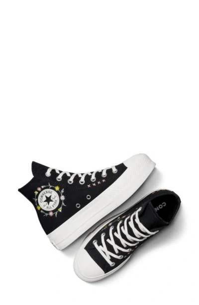 Converse Chuck Taylor® All Star® Embroidered Lift High Top Platform Sneaker